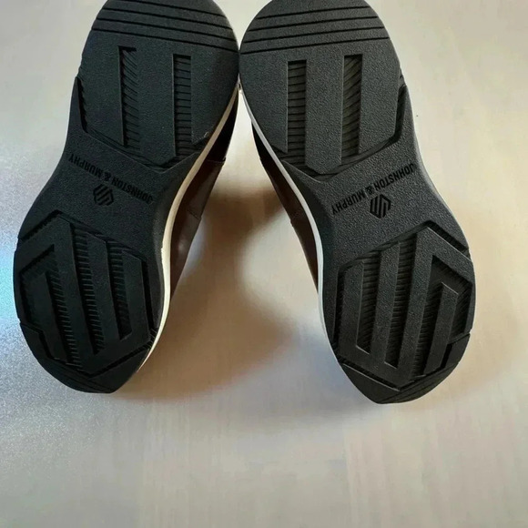 Johnston & Murphy Felder Chelsea Shoe Men Sz 8.5 Brown Leather  Sheepskin Boots - Picture 5 of 8